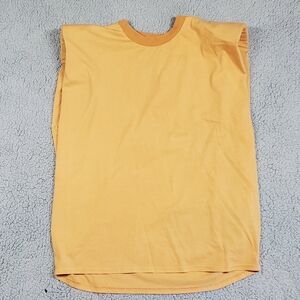 Sandrine Rose Golden Shoulder Pad Shirt Size Small Sold By‎ Free People Gorpcore